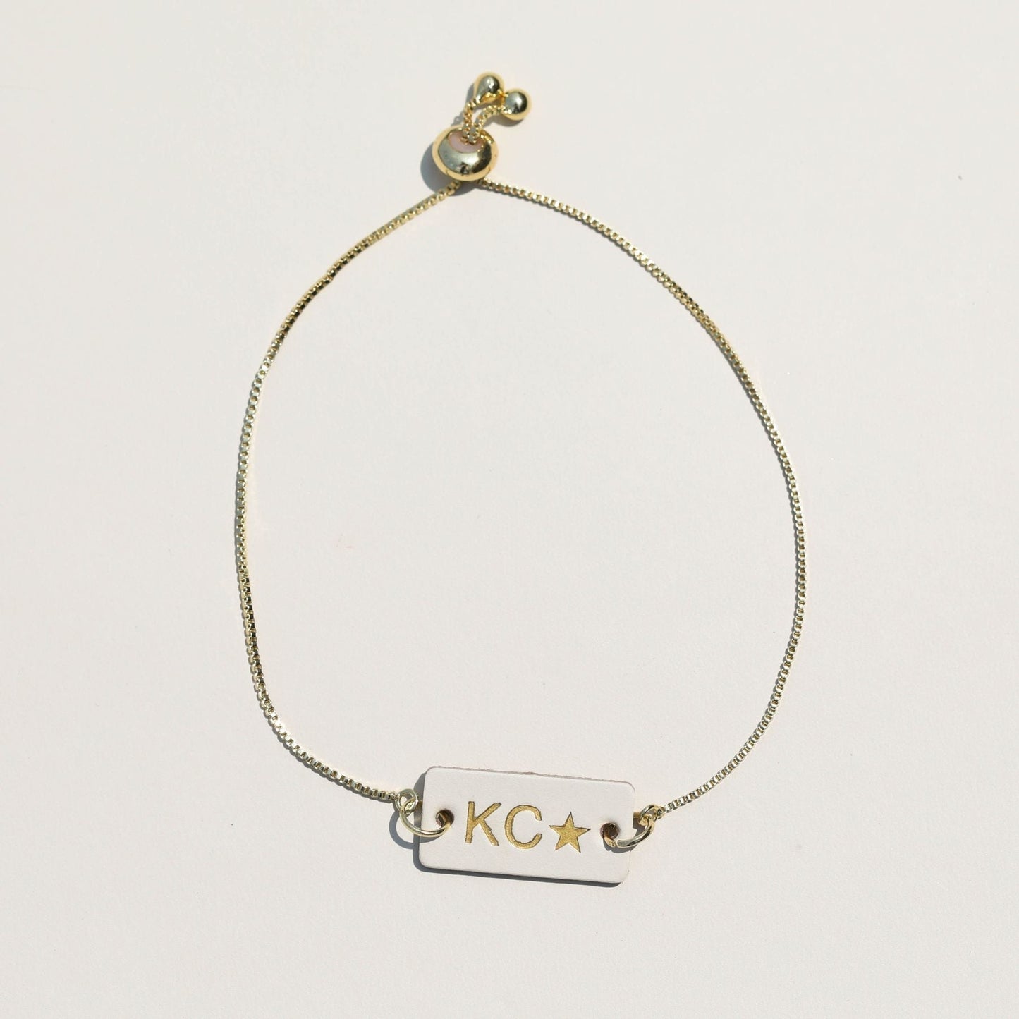 Gold Custom ID Bolo Bracelet
