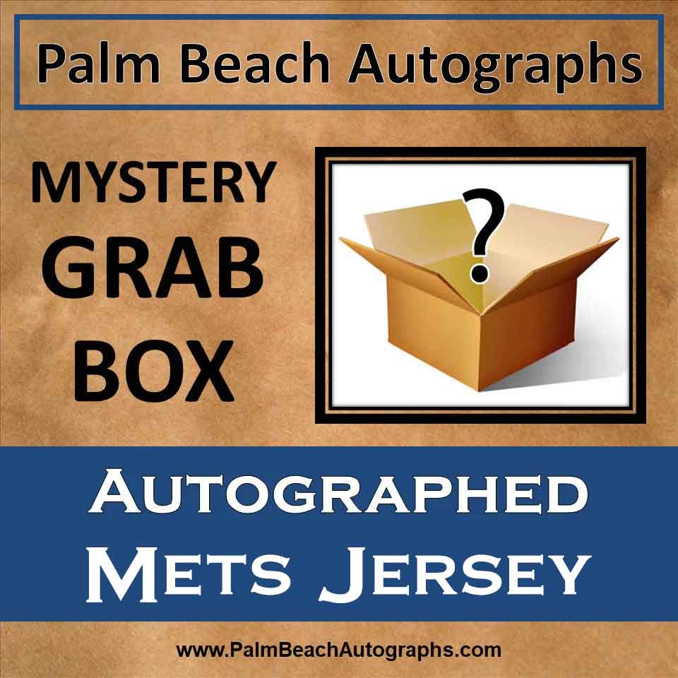 MYSTERY GRAB BOX - Autographed New York Mets Custom Baseball Jersey
