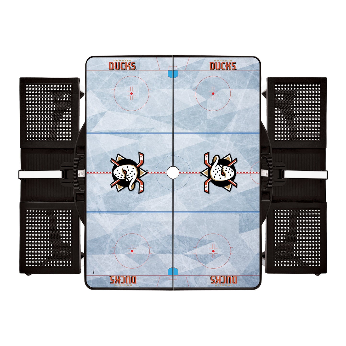 Anaheim Ducks Hockey Rink - Picnic Table Portable Folding Table with Seats