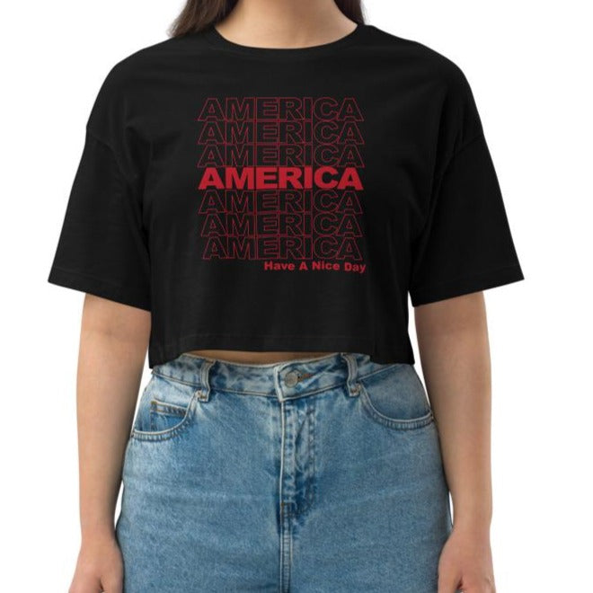 America Repeat Cropped Tee