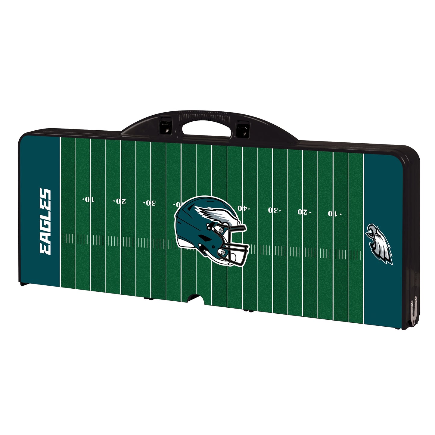 Philadelphia Eagles Football Field - Picnic Table Portable Folding Table with Seats