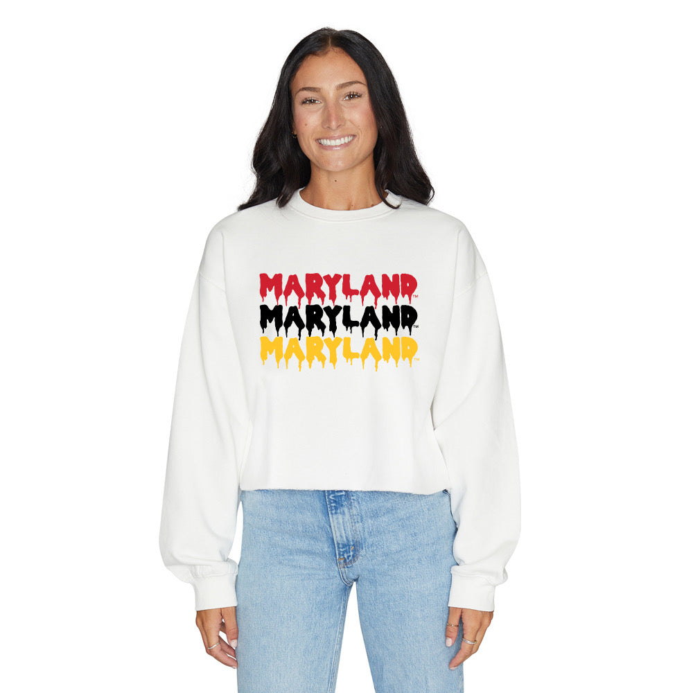 Maryland Terps Drip Crewneck