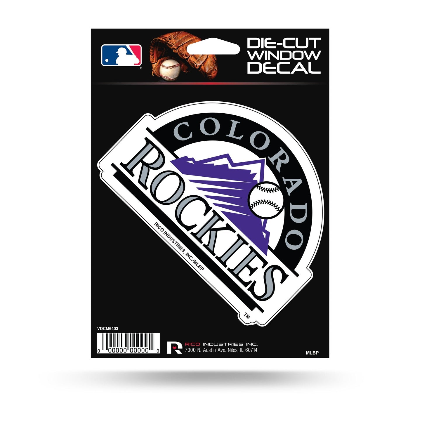 Colorado Rockies 5 Inch Die Cut Decal Sticker Full Adhesive Backing