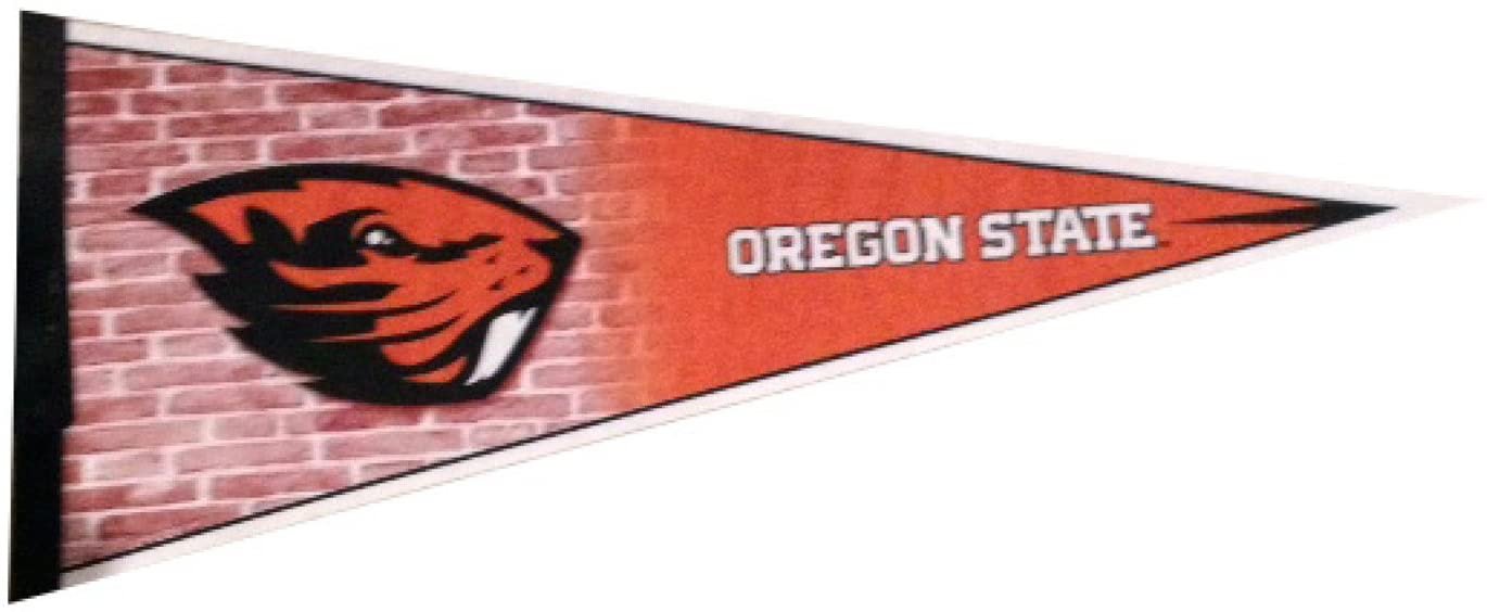 Oregon State University Beavers Soft Felt Pennant, Primary Design, 12x30 Inch, Easy To Hang
