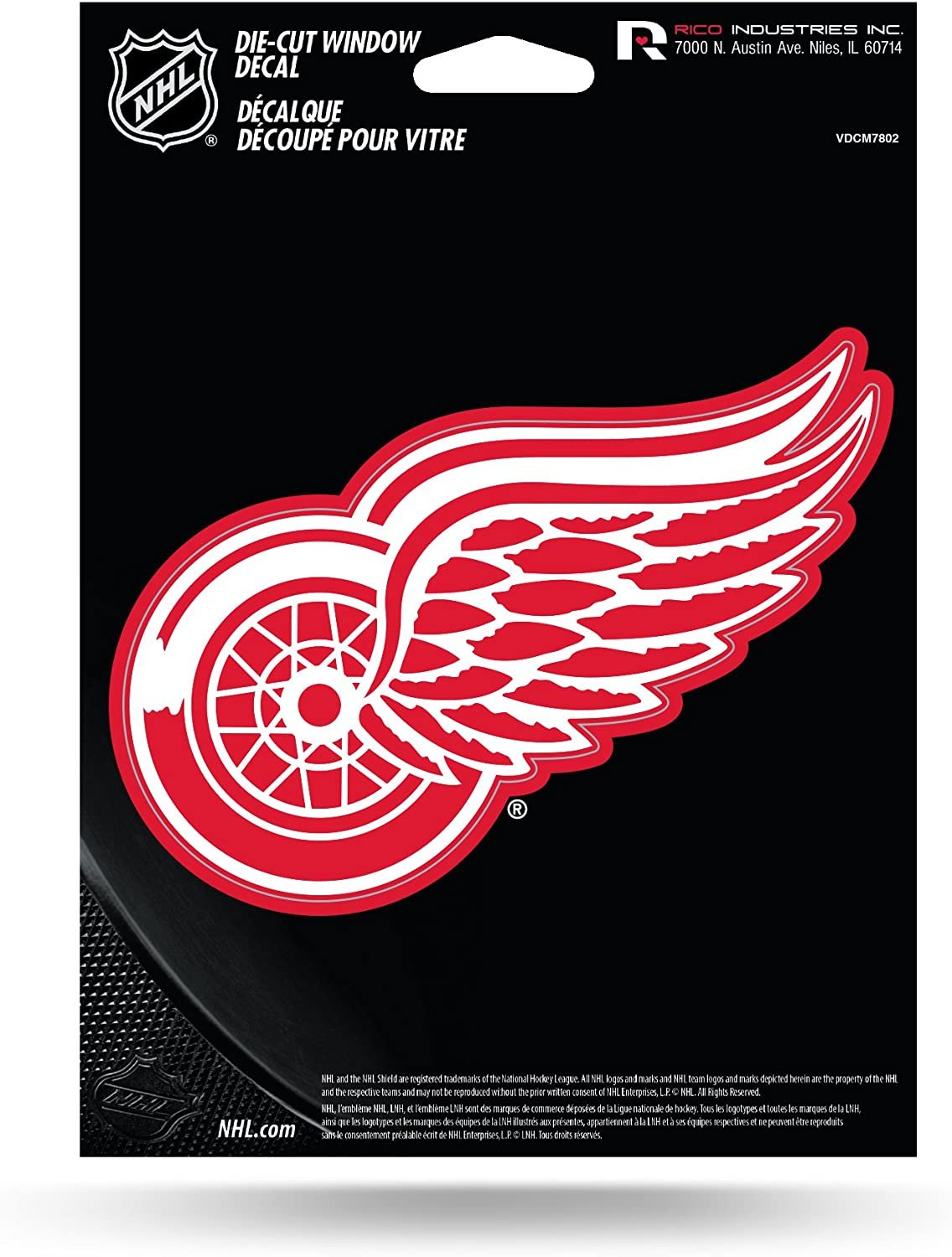 Detroit Red Wings Die Cut Vinyl Decal