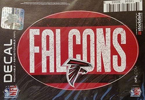 Atlanta Falcons 5"x7" VINTAGE Repositionable Vinyl Decal Auto Home Football