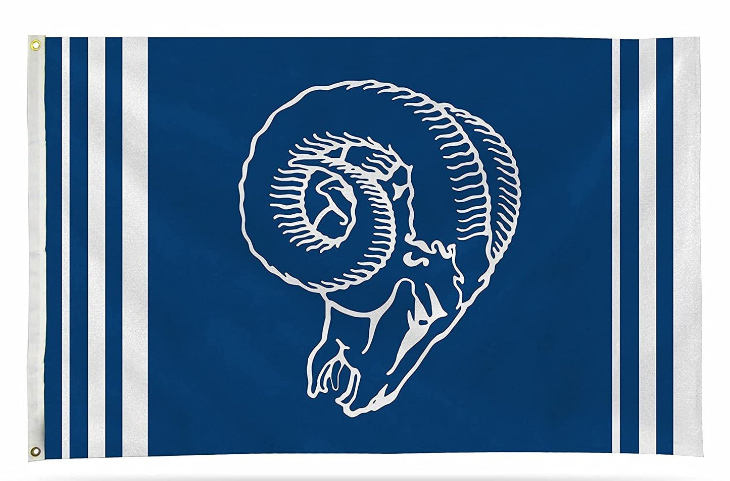 Los Angeles Rams Premium 3x5 Feet Flag Banner, Retro Logo, Metal Grommets, Outdoor Indoor, Single Sided