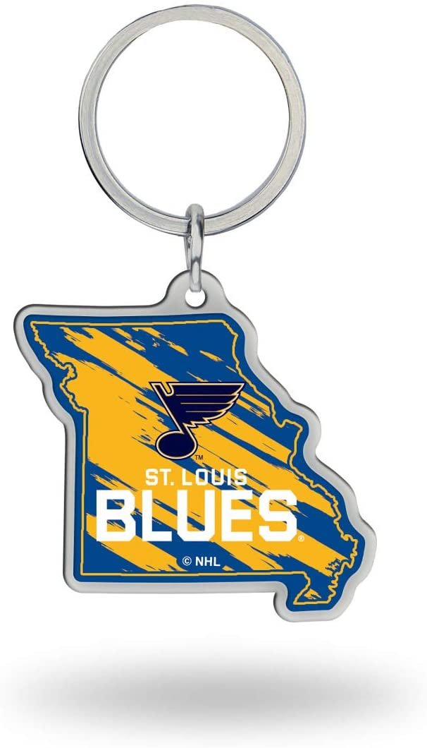 NHL Rico Industries State Shape Keychain, St. Louis Blues