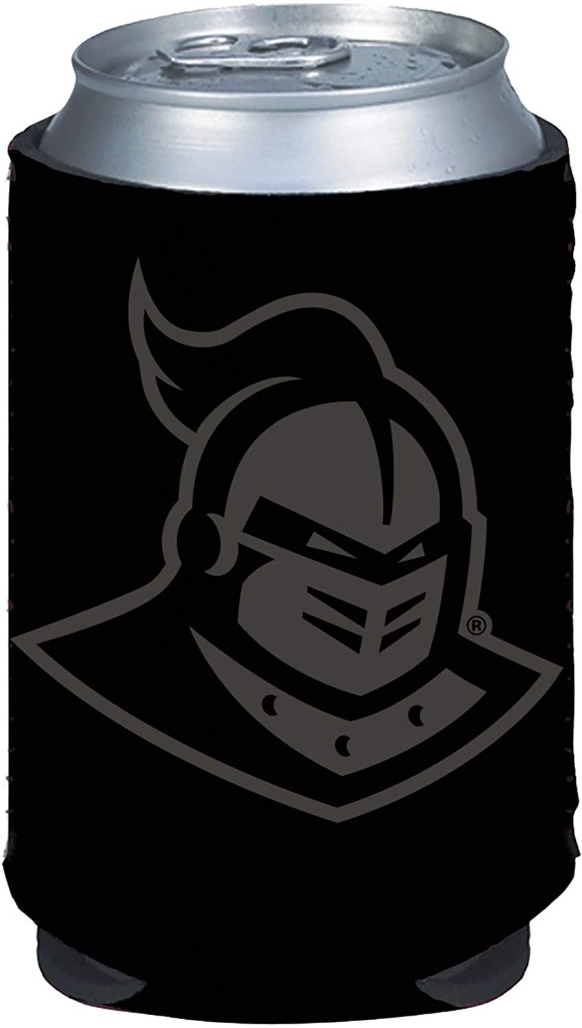 University of Central Florida Knights UCF 2-Pack Can Holder Tonal Black Design 12oz Neoprene Beverage Insulator Cooler