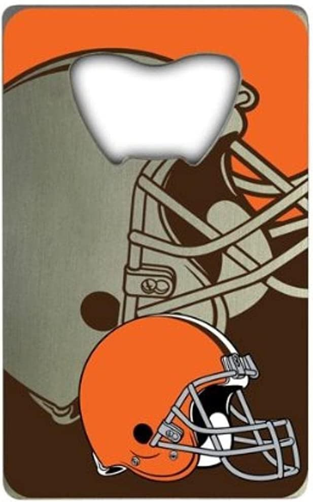 Cleveland Browns Heavy Duty Metal Bottle Opener Credit Card Size 2 x 3.25 Inch