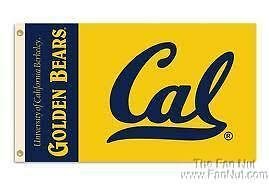 University of California Bears Cal Berkley Premium 3x5 Feet Flag Banner, Logo Design, Metal Grommets, Outdoor Use, Single Sided