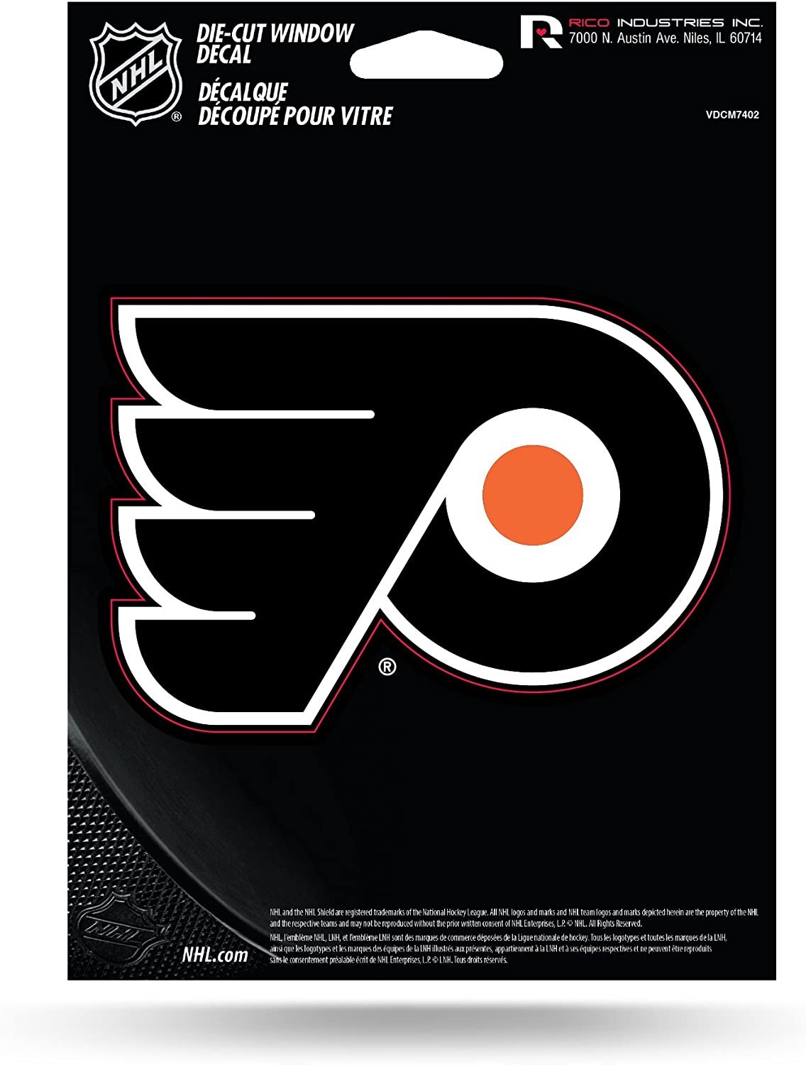 Philadelphia Flyers 5 Inch Decal Sticker Die Cut Flat Vinyl Adhesive Backing