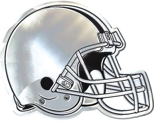 Cleveland Browns Premium Solid Metal Raised Auto Emblem, Shape Cut, Adhesive Backing