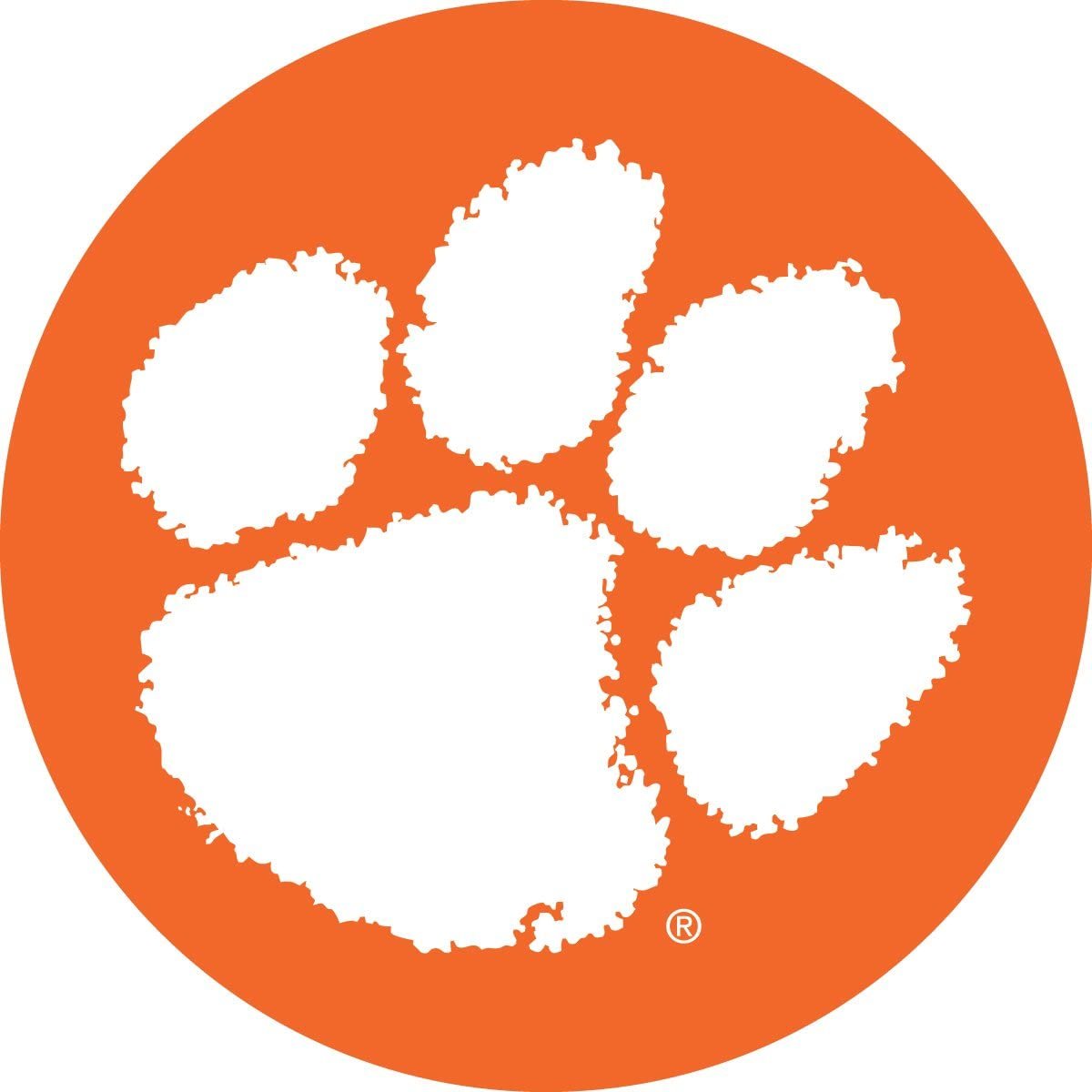 Clemson Tigers RR 4" Round Vinyl Decal Auto Home Window Glass University of