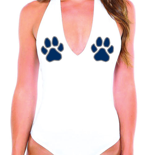 Navy & Gray Paws Bodysuit
