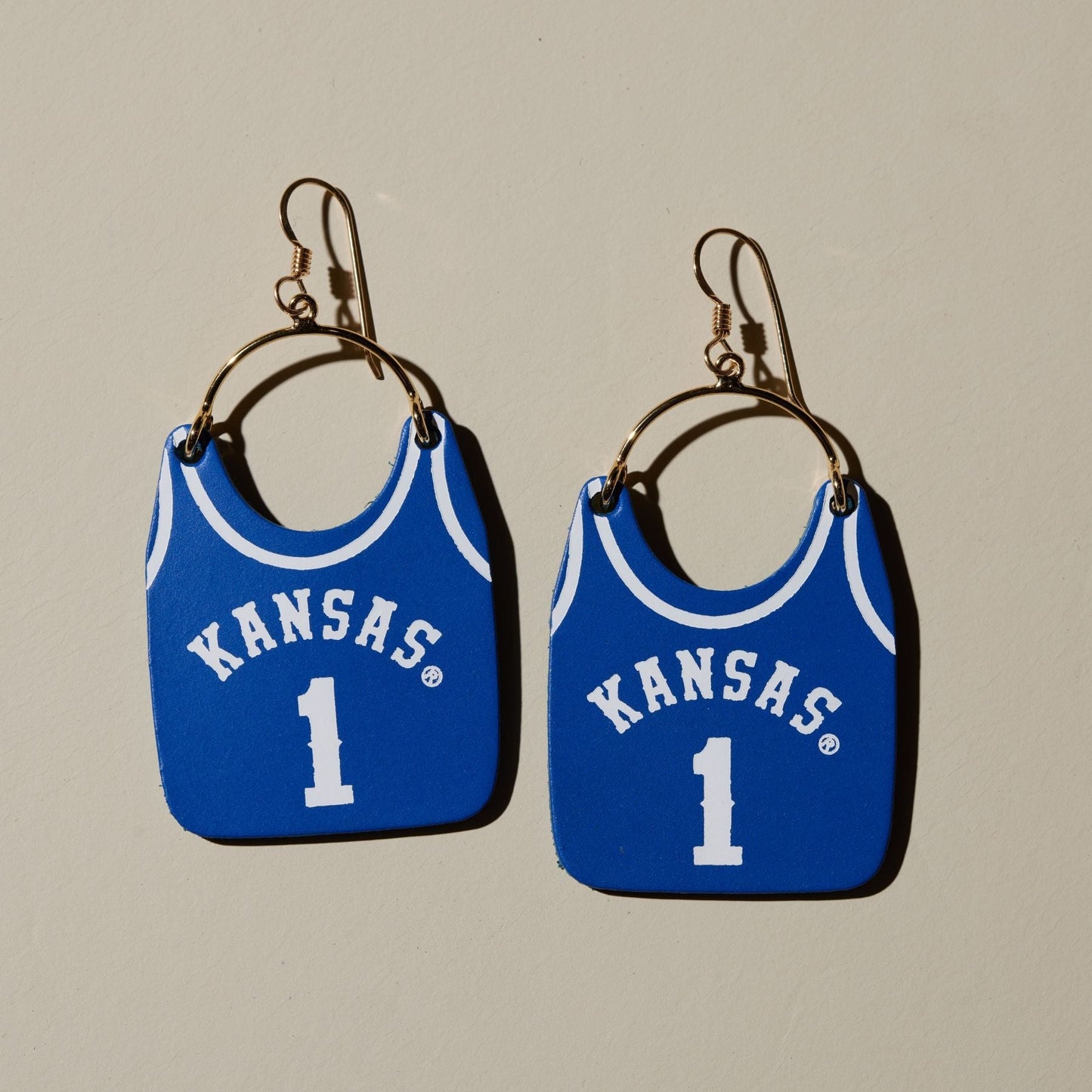 Nickel & Suede x Cherry - KU #1 Jersey Earrings