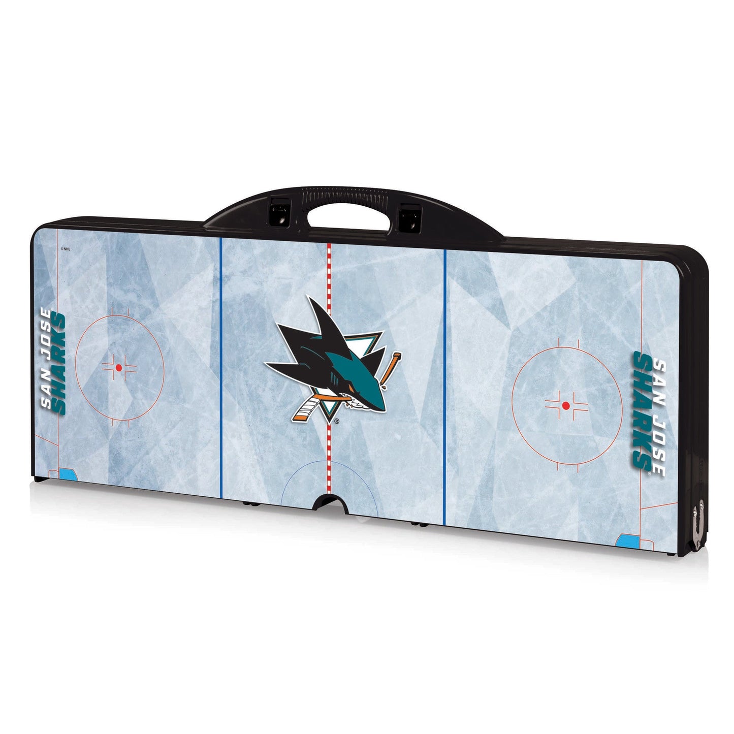 San Jose Sharks Hockey Rink - Picnic Table Portable Folding Table with Seats