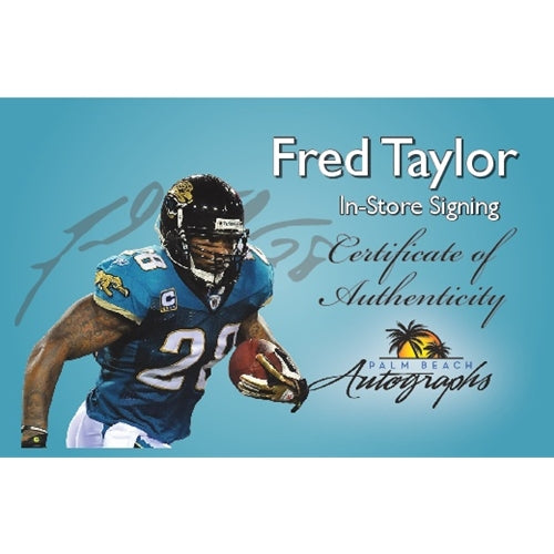 Fred Taylor Autographed Jacksonville Jaguars Mini Helmet