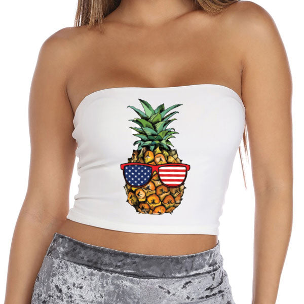 American Pineapple Tube Top