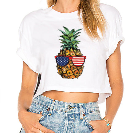 American Pineapple Cropped Tee