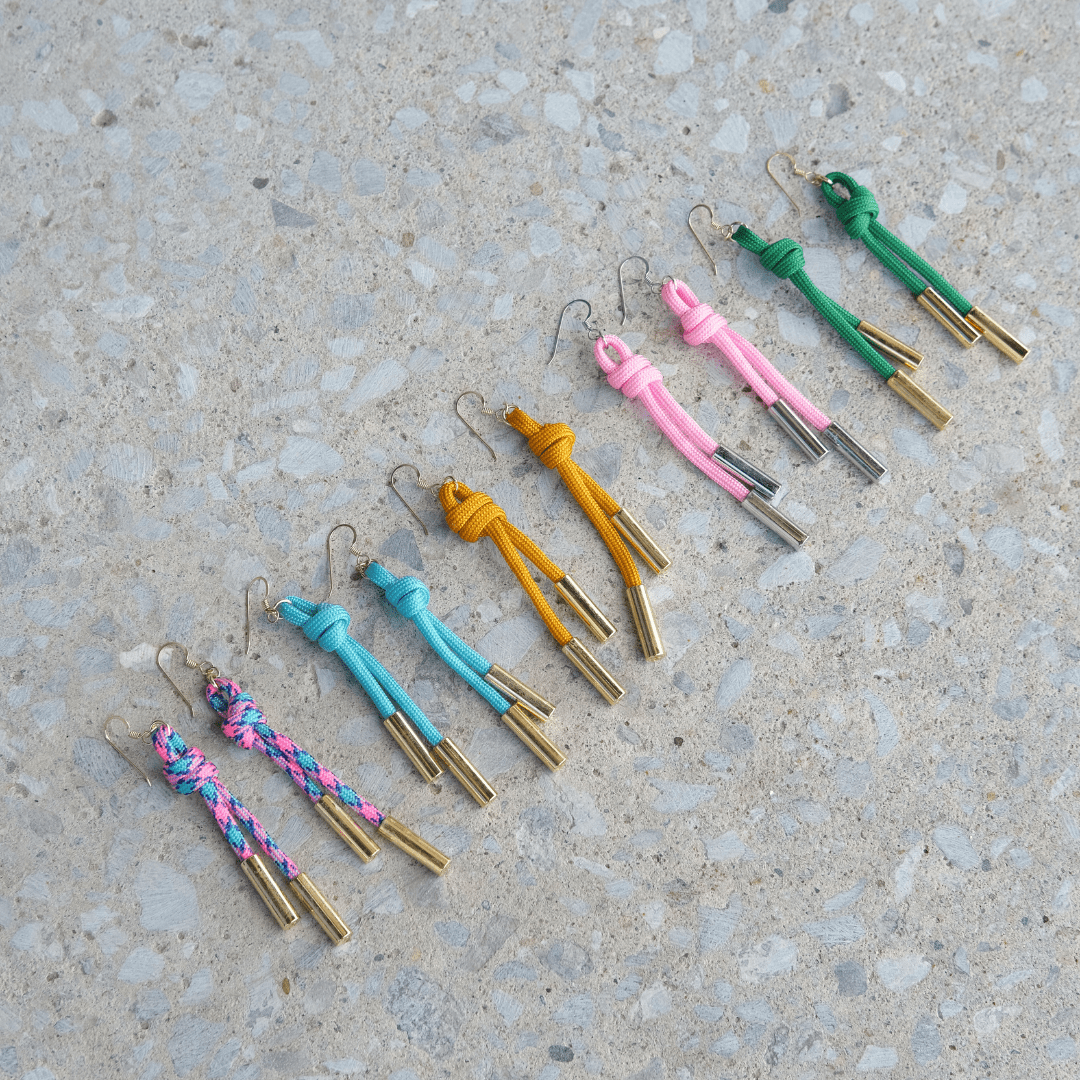 Yellow Denver Cord Earring