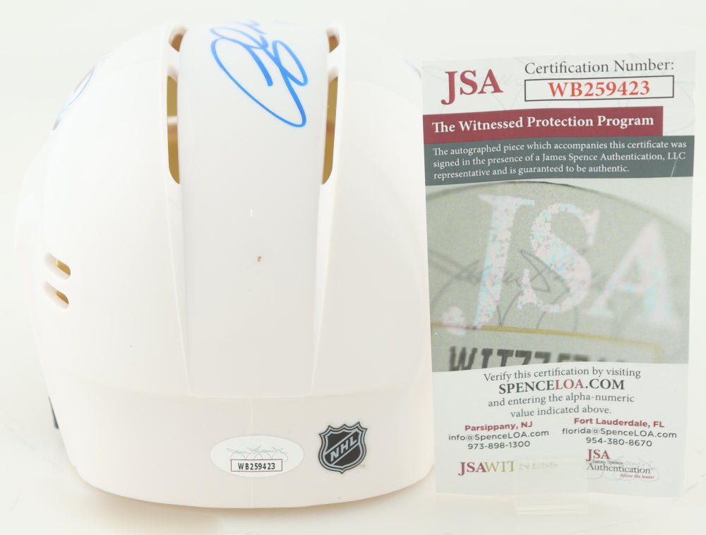 Andrew Cogliano Signed Avalanche Mini Helmet (JSA)