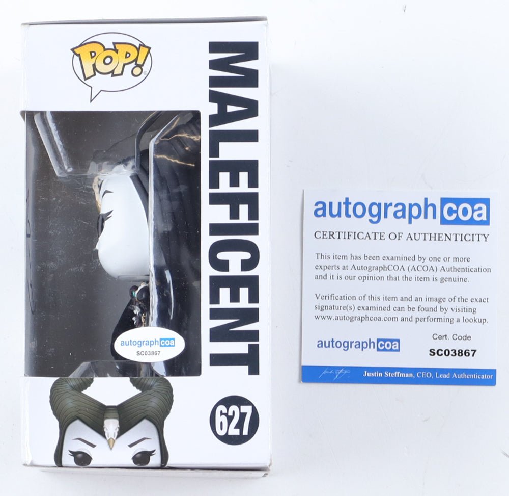 Angelina Jolie Signed "Maleficent Mistress of Evil" #627 Maleficent Funko Pop! Vinyl Figure (ACOA)