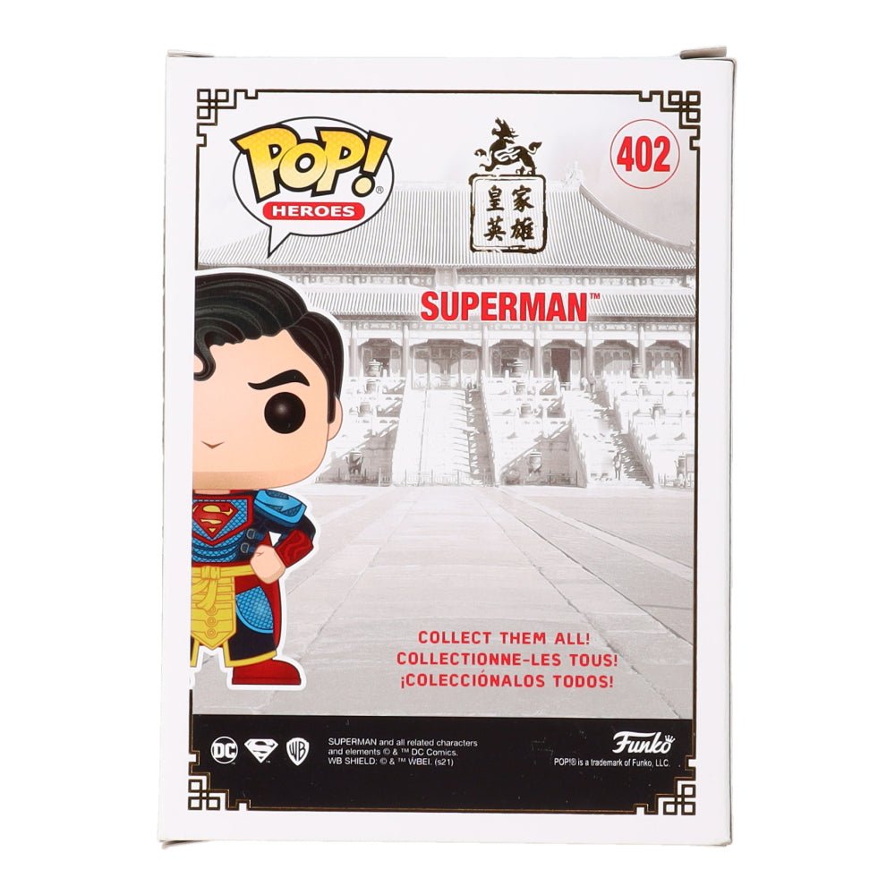 Dean Cain Signed "DC: Heroes" #402 Superman Funko Pop! Vinyl Figure Inscribed "Clark Kent" (JSA)