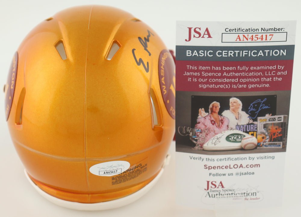 Emmanuel Forbes Jr. Signed Washington Flash Alternate Speed Mini Helmet (JSA)