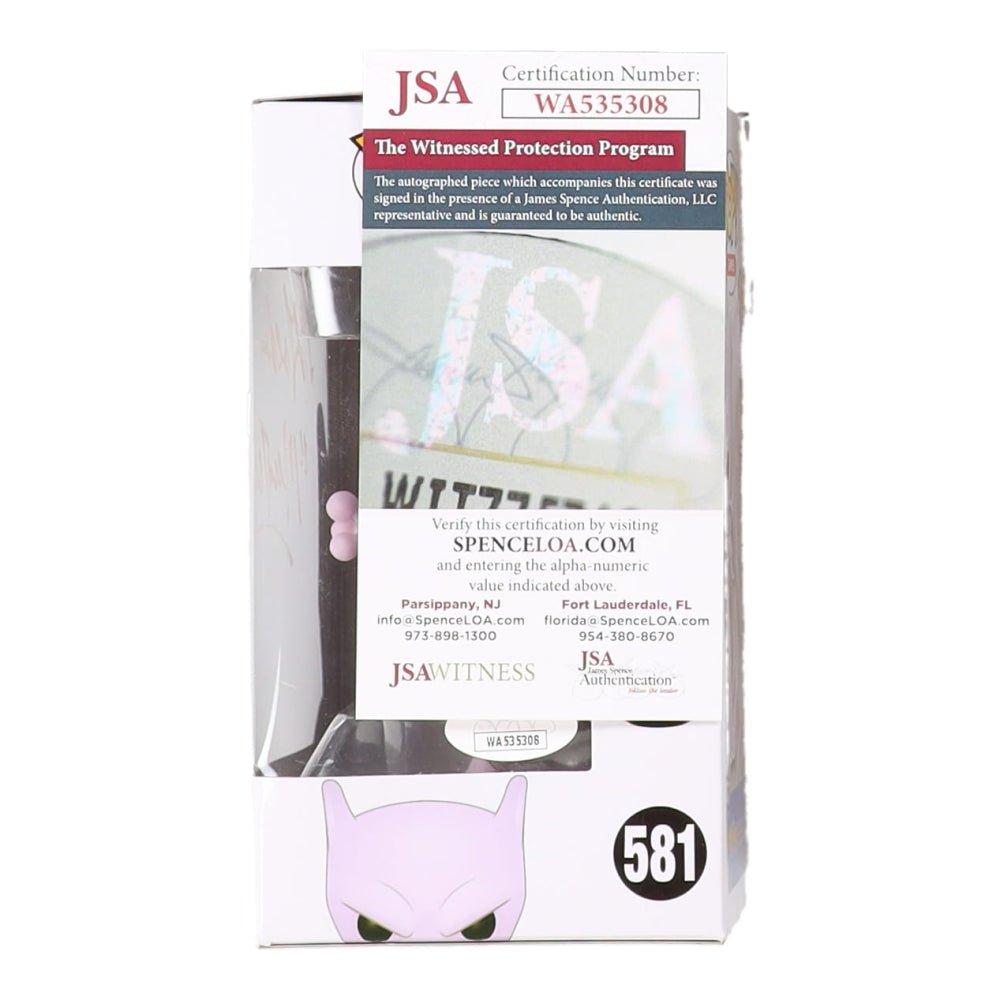 Jay Goede Signed "Pokemon" #581 Mewtwo Funko Pop! Vinyl Figure Inscribed "Mewtwo" (JSA)