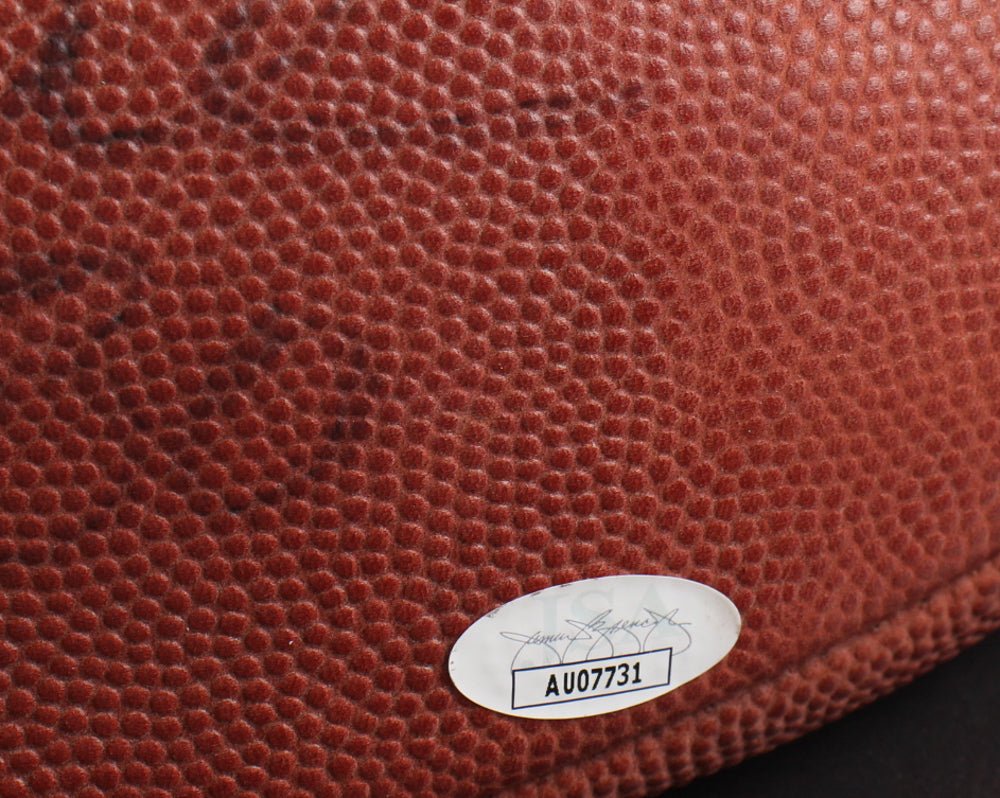 Jerry Rice Signed NFL Football Display with Pin (JSA)