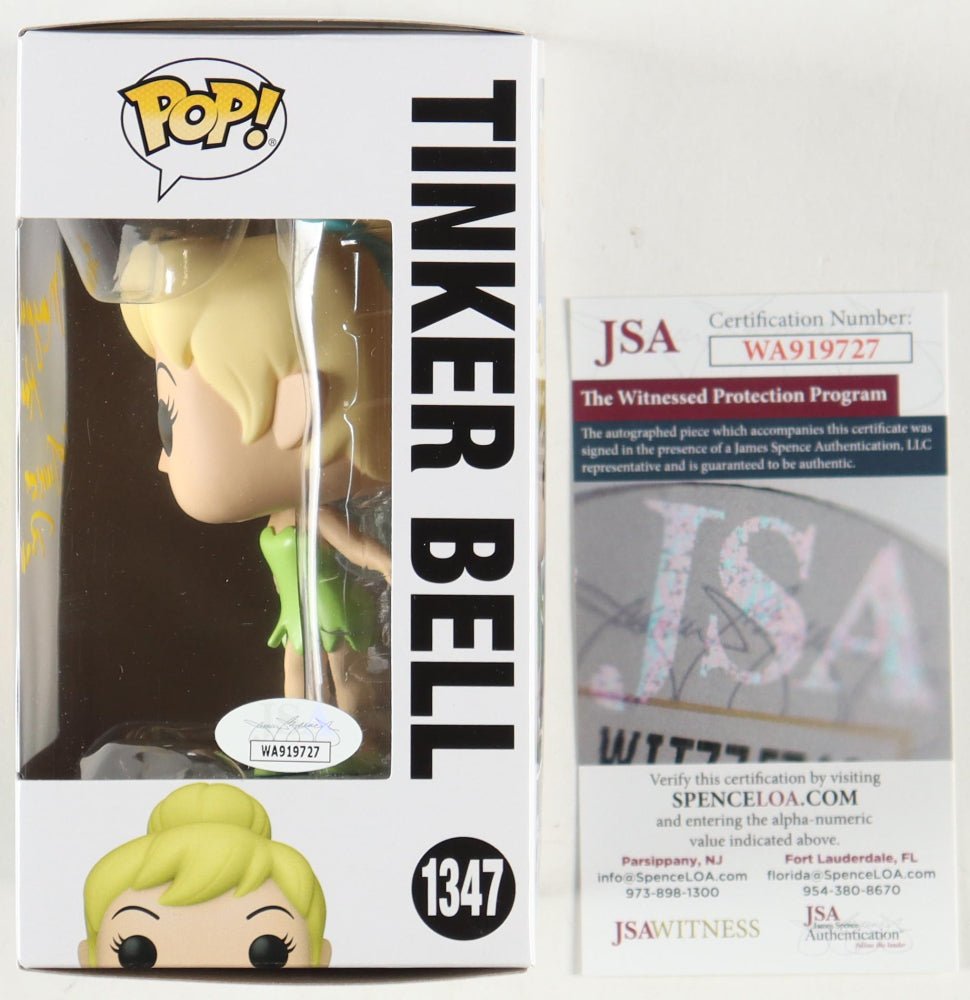 Margaret Kerry Signed "Peter Pan" #1347 Tinker Bell Funko Inscribed "Tinker Bell" (JSA)