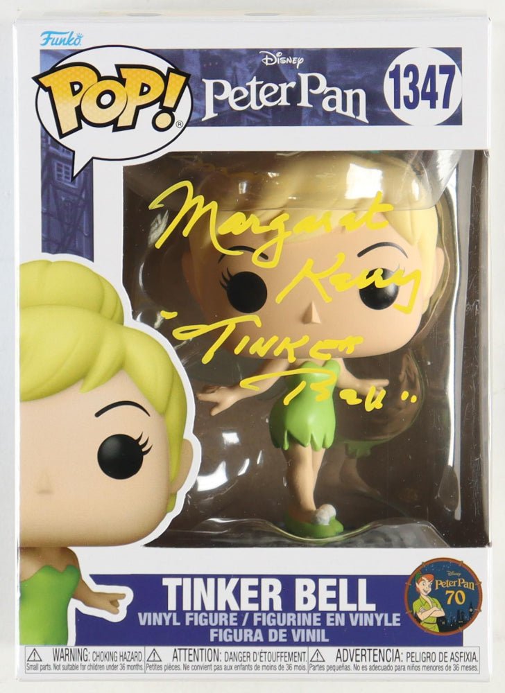 Margaret Kerry Signed "Peter Pan" #1347 Tinker Bell Funko Inscribed "Tinker Bell" (JSA)