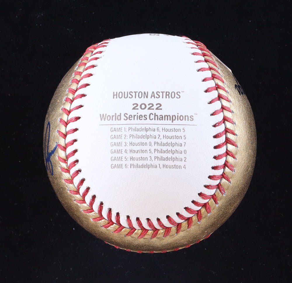 Nolan Ryan Signed 2022 World Series Baseball with Display Case (PSA | Graded 9.5)