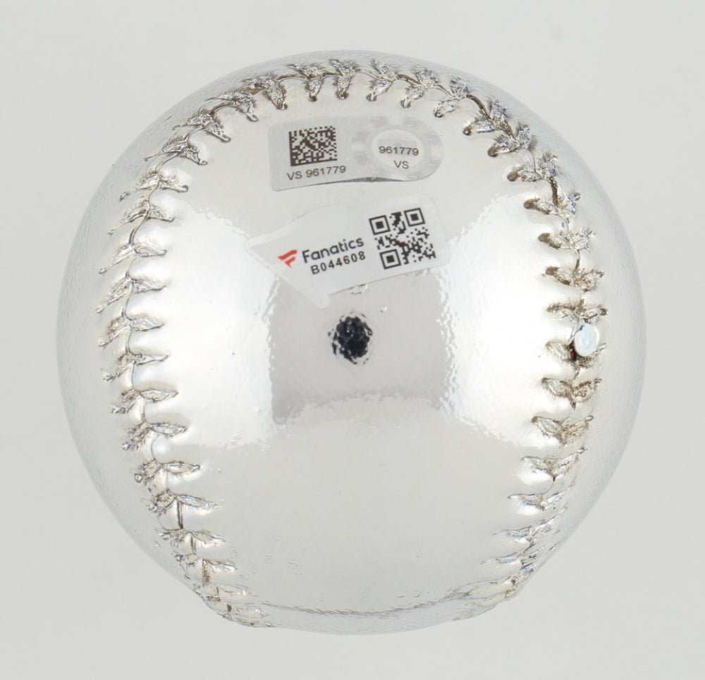 Ozzie Smith Signed Chrome Baseball (MLB & Fanatics)