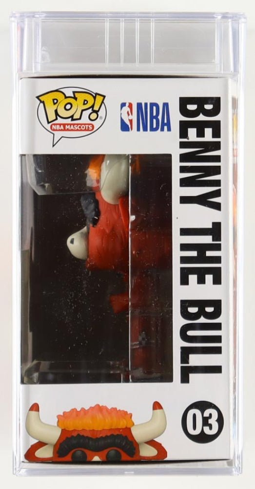 Scottie Pippen Signed Cut with Chicago Bulls #03 "Benny The Bull" Funko Pop! Vinyl Figure (PSA)