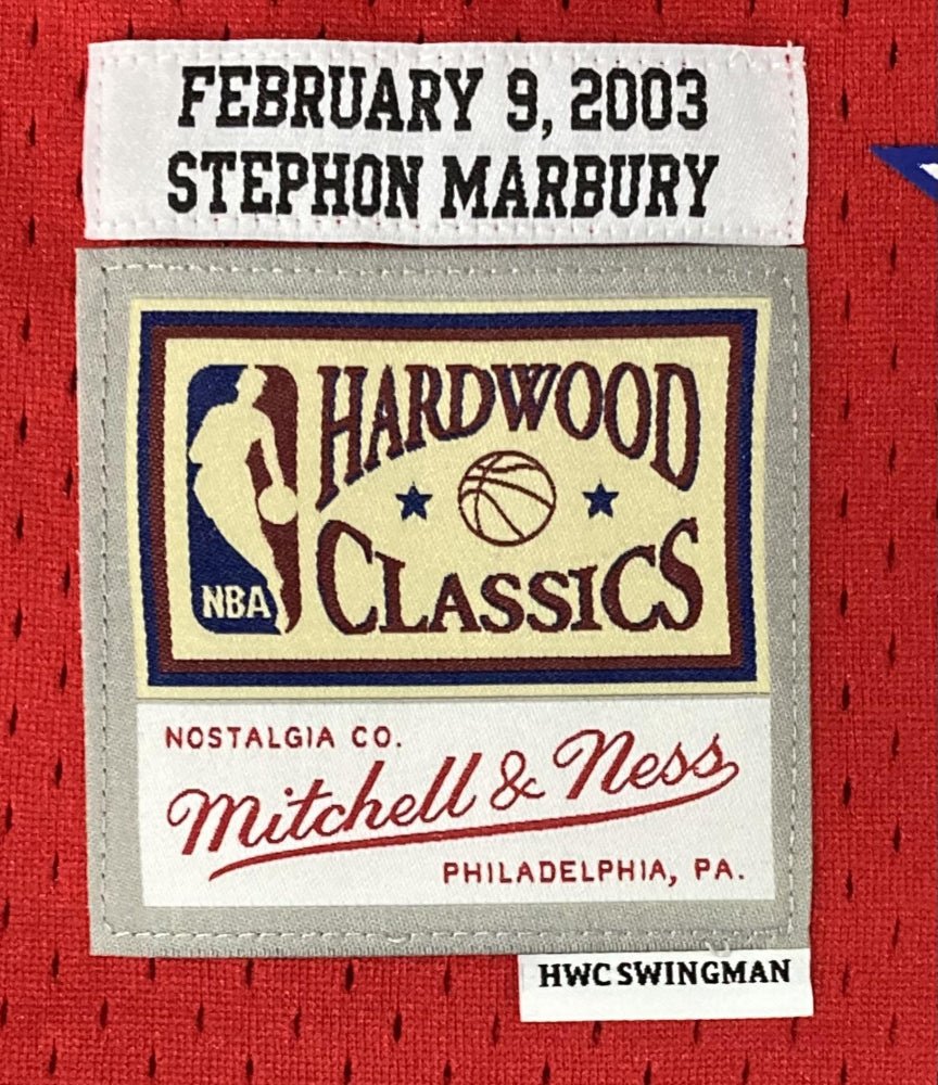 Stephon Marbury Signed All-Star Game Mitchell & Ness Jersey (Beckett) Beckett Witnessed