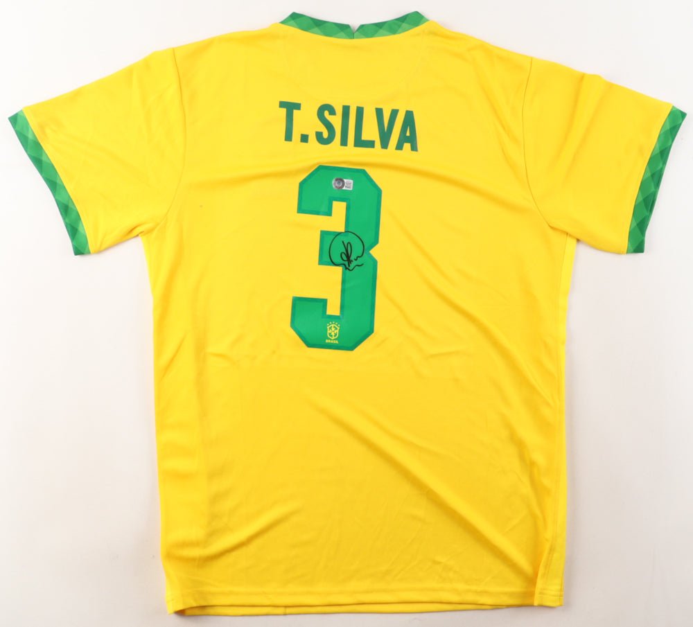 Thiago Silva Signed Jersey XL (Beckett) Brazil National Team
