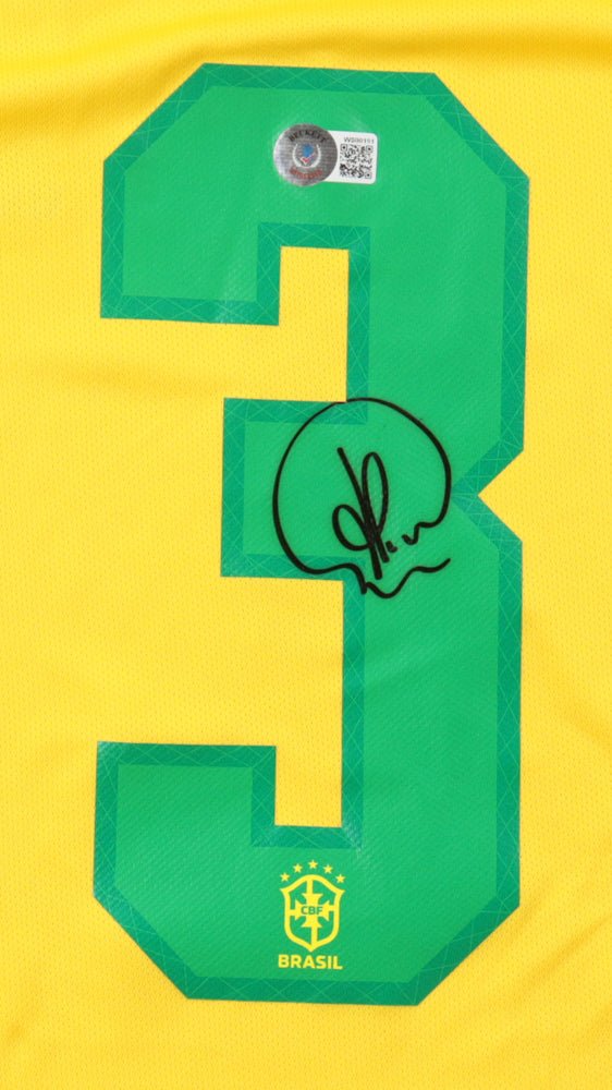 Thiago Silva Signed Jersey XL (Beckett) Brazil National Team