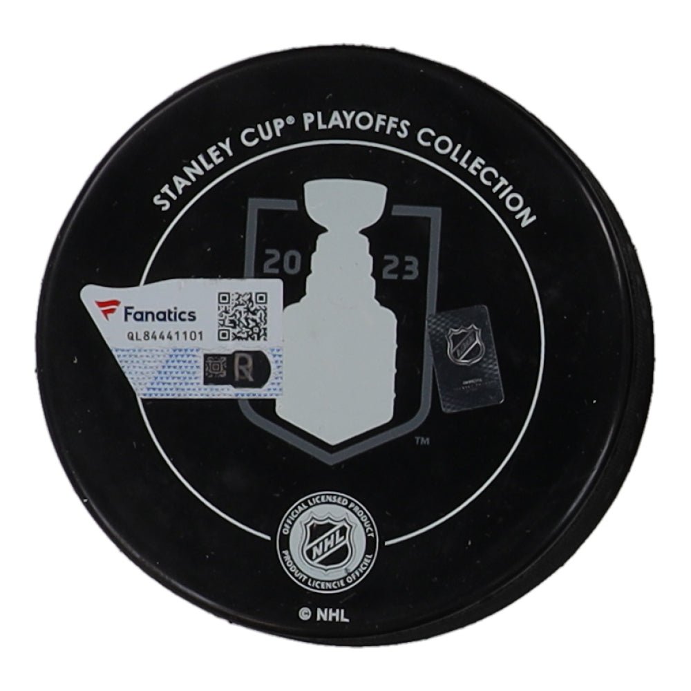 William Karlsson Signed Golden Knights 2023 Stanley Cup Champions Logo Hockey Puck (Fanatics)