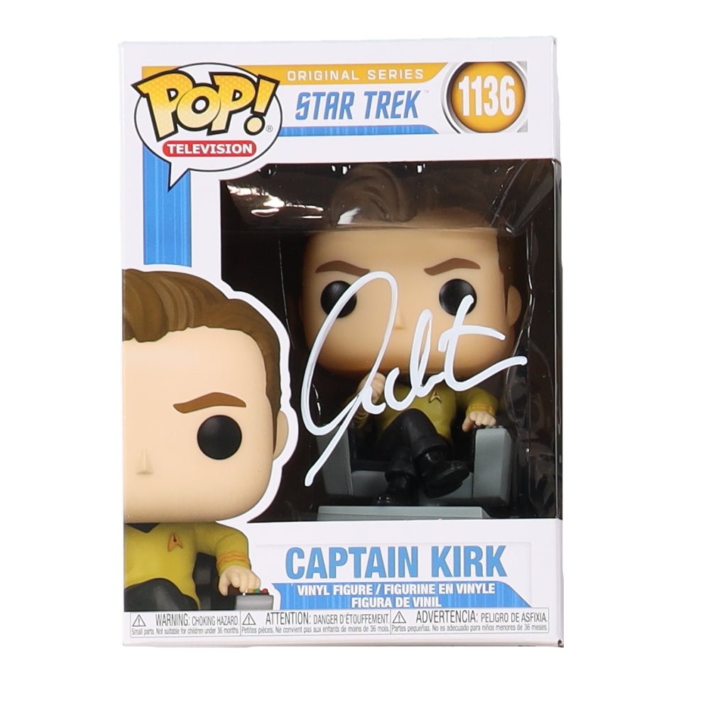 William Shatner Signed "Star Trek" #1136 Captain Kirk Funko Pop! Vinyl Figure (Beckett)
