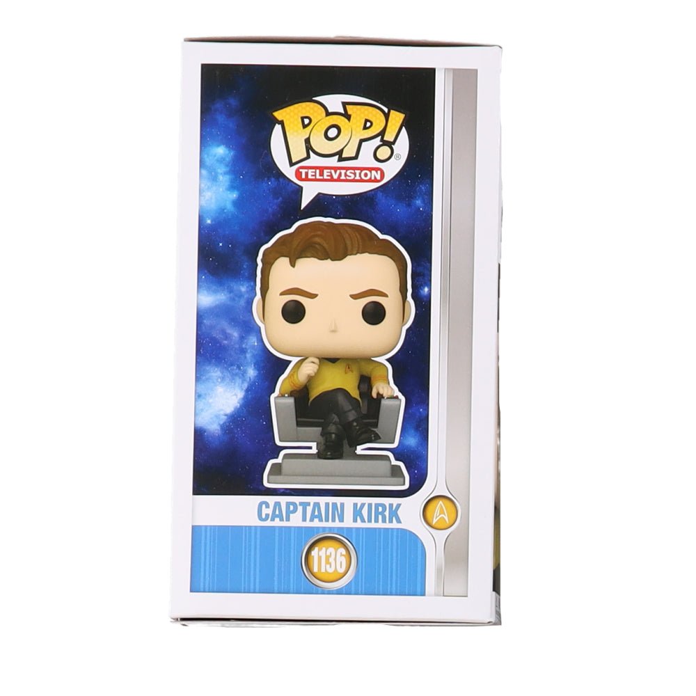 William Shatner Signed "Star Trek" #1136 Captain Kirk Funko Pop! Vinyl Figure (Beckett)