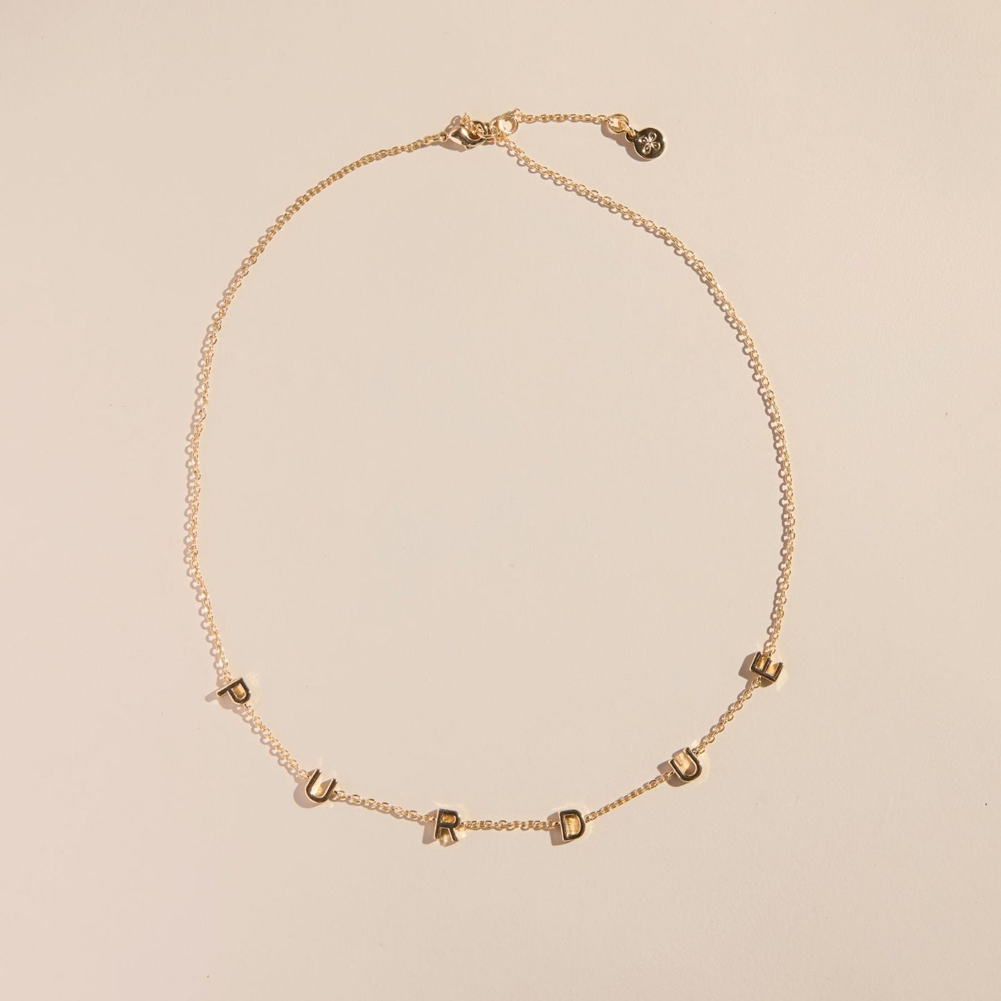 Purdue University Initial Necklace