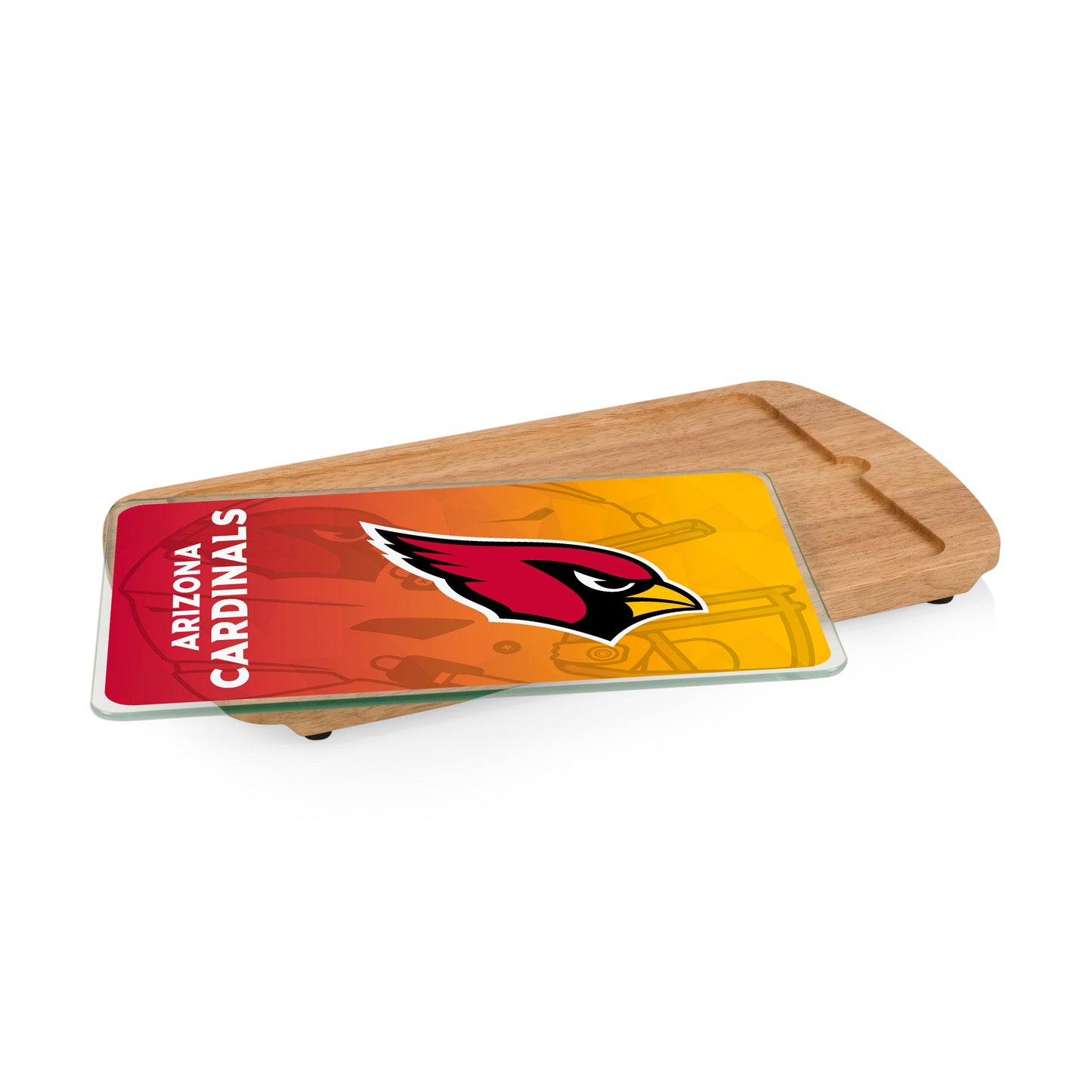 Arizona Cardinals - Billboard Glass Top Serving Tray