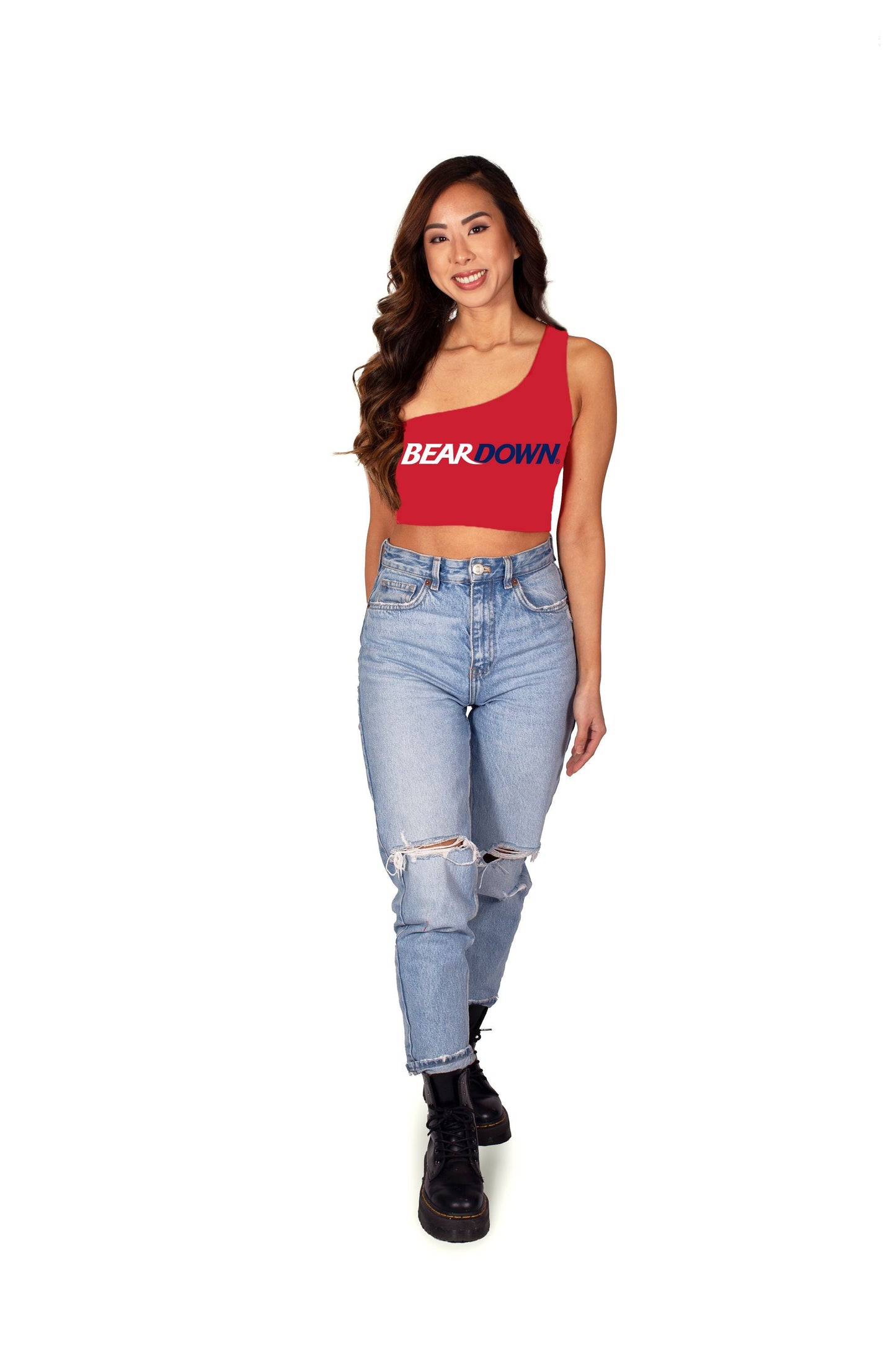 University of Arizona Red One Shoulder Top