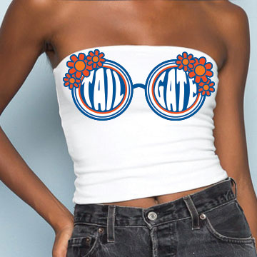 Royal Blue & Orange Sunglasses Tube Top
