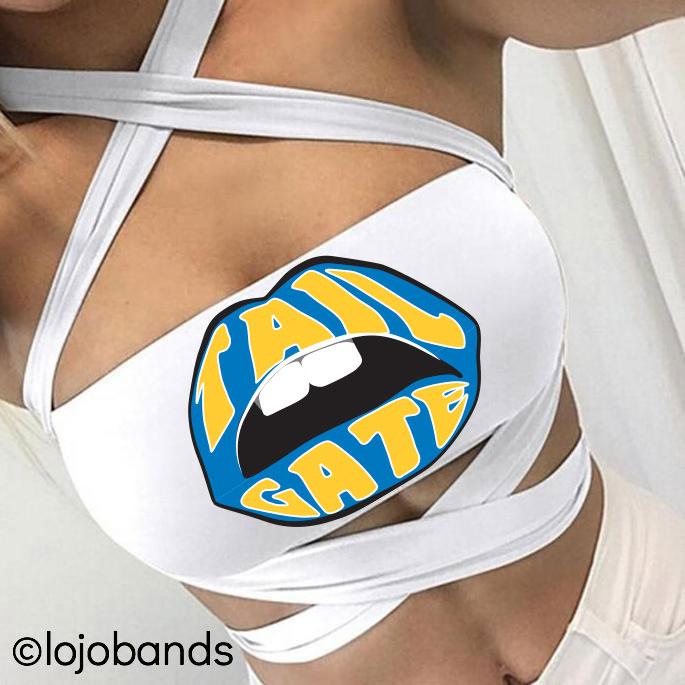Blue & Yellow Tailgate Multi Way Bandeau