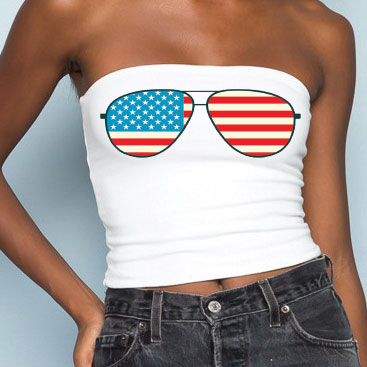 American Flag Aviators Tube Top