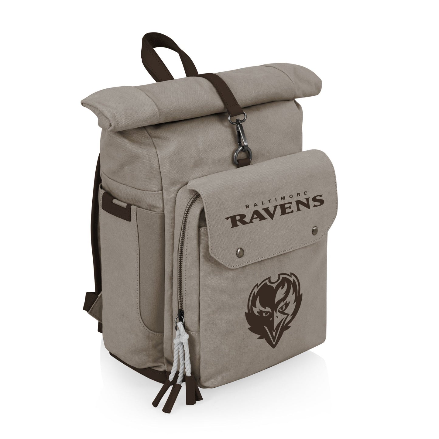 Baltimore Ravens - Carmel Roll Top Picnic Backpack Cooler