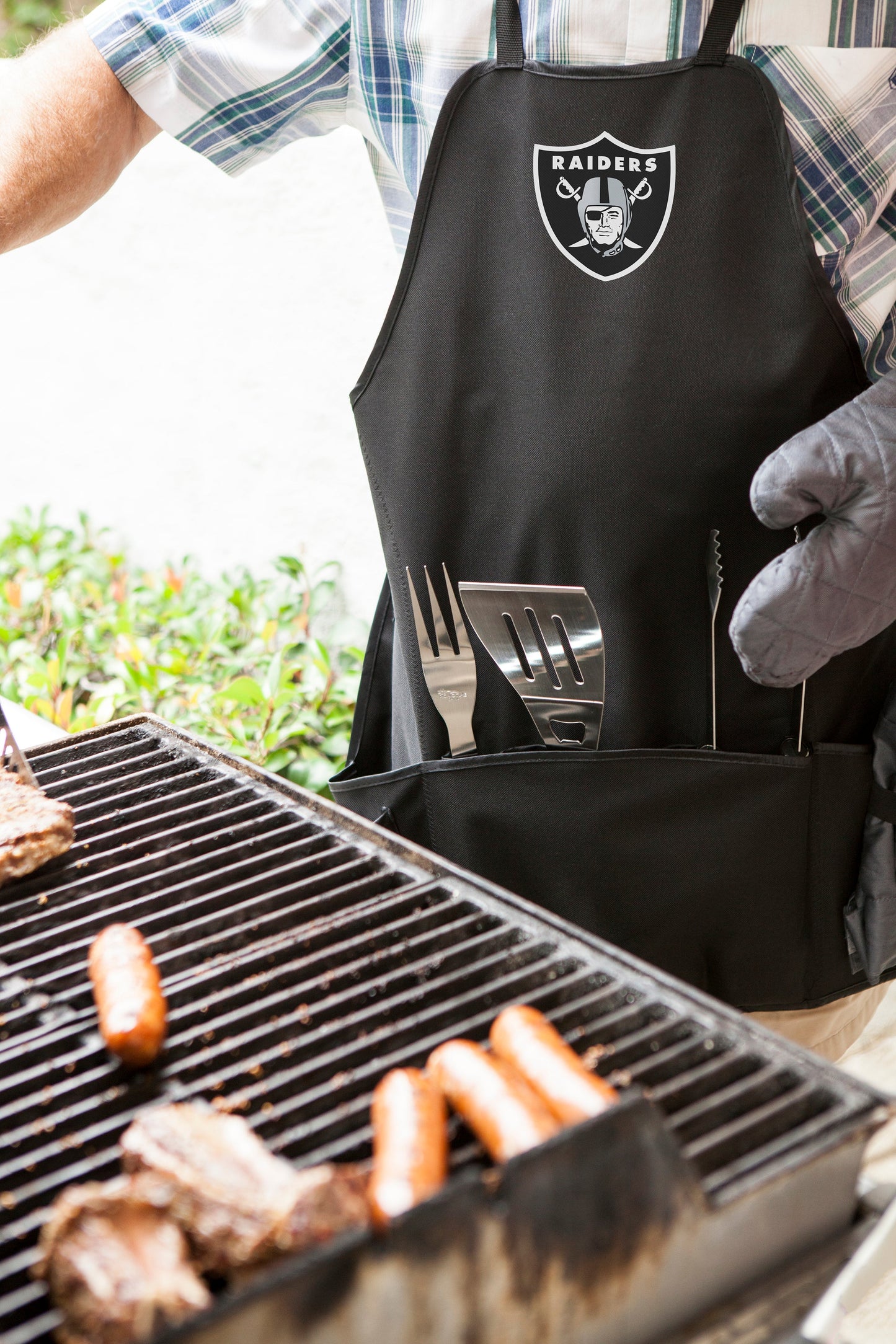 Las Vegas Raiders - BBQ Apron Tote Pro Grill Set